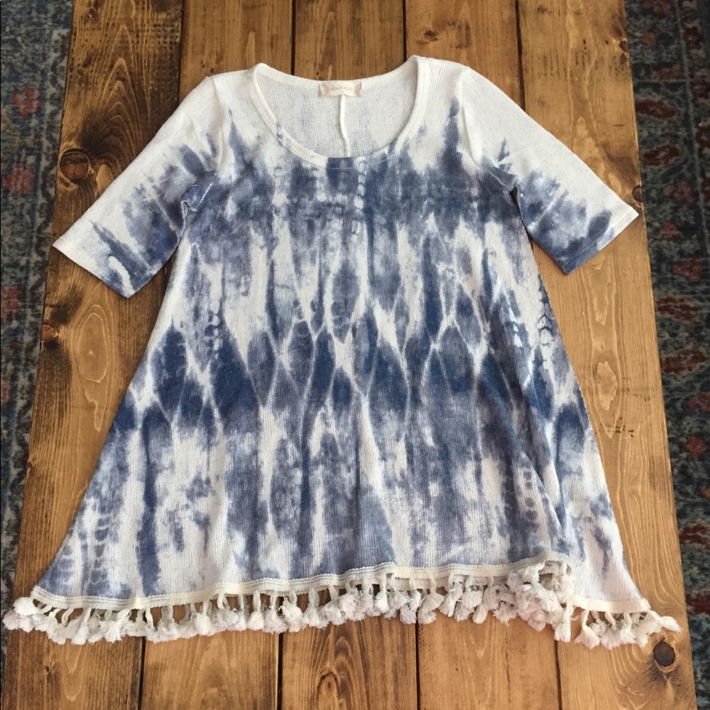 Altard State Tie Dye Tunic w/ Fringed Edge